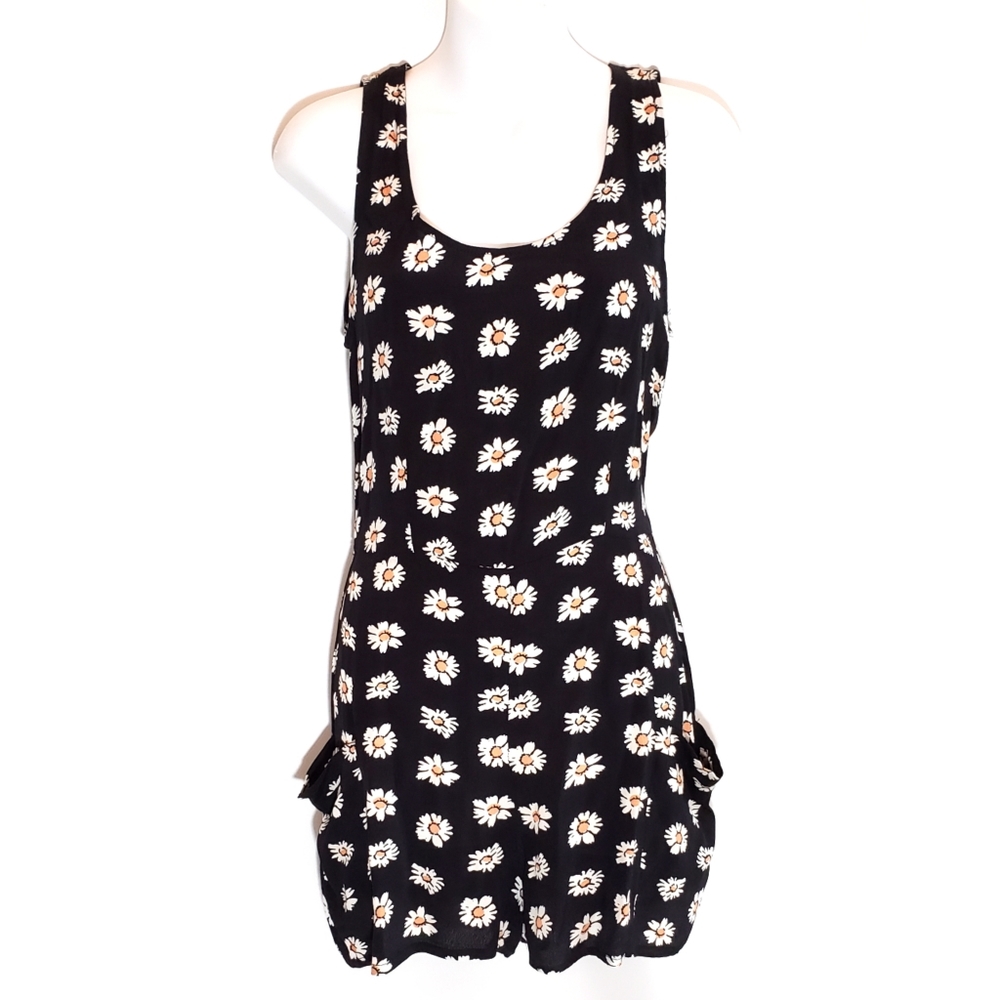 Forever 21 Black Daisy Romper